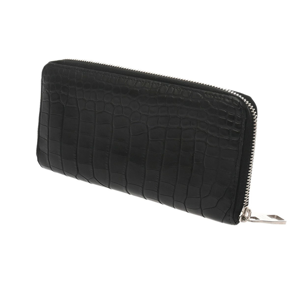 Louis Vuitton Wallet Noir Zippy Vertical Long Black Crocodile